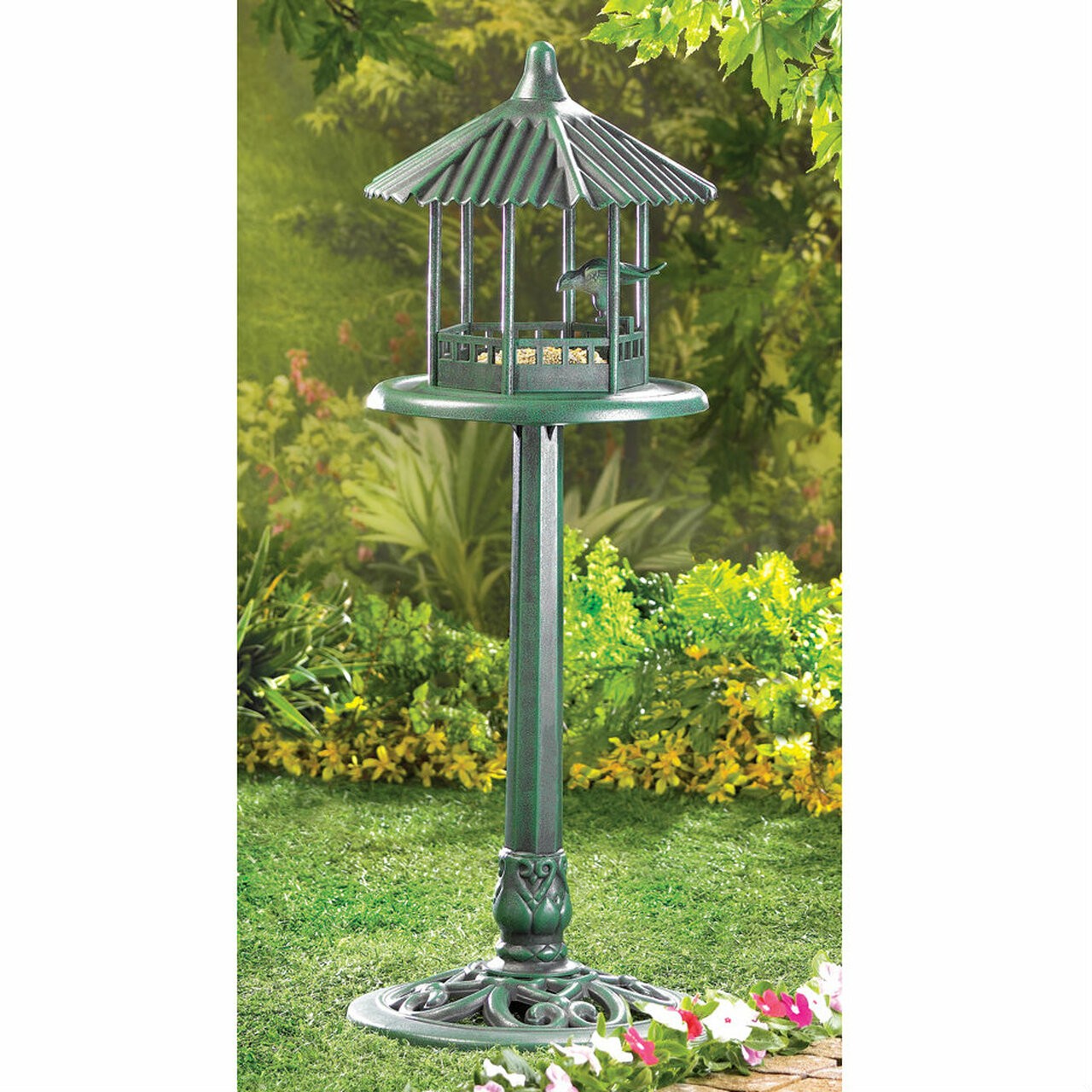 Free standing bird table