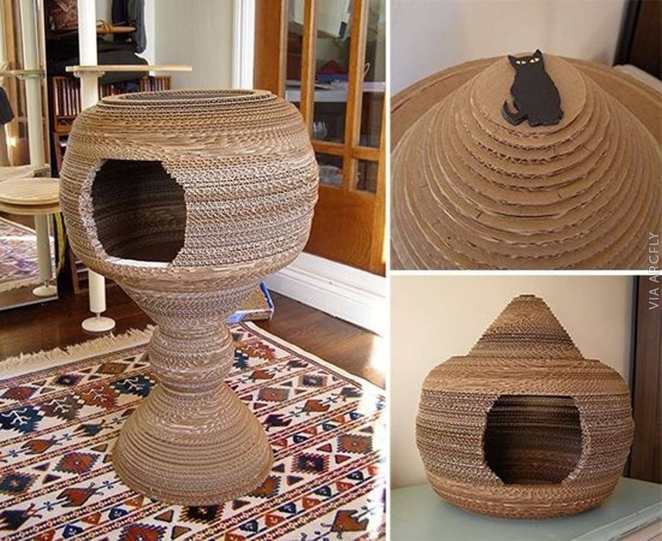 How to make a cat playhouse