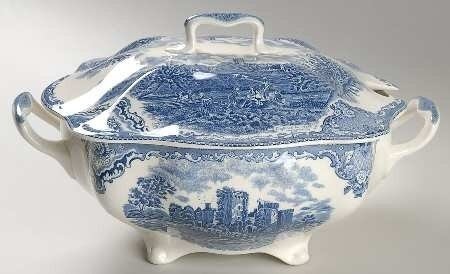 Johnson brothers old britain castles blue made in england stock