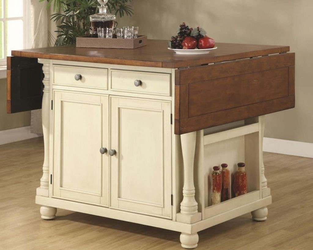 Kitchen island drop leaf cottage style