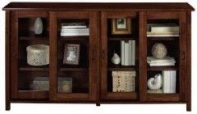 Long low bookcases
