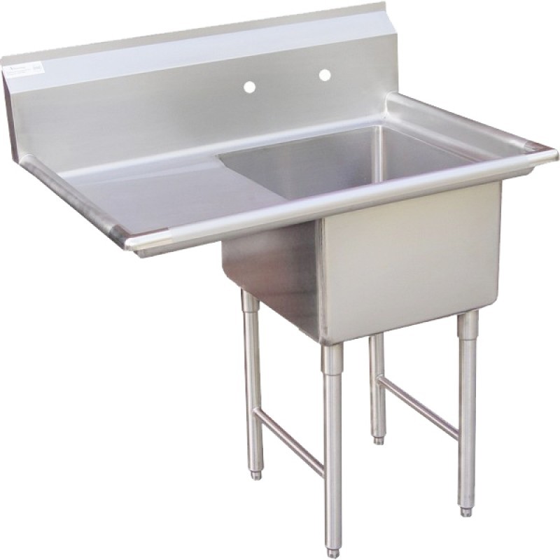 Metal utility sink
