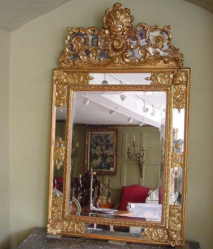 Mirrors large gilt italian wall mirror