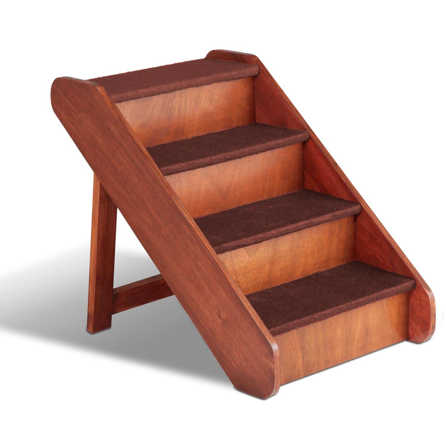 Pupstep extra large wood pet stairs large dog folding steps