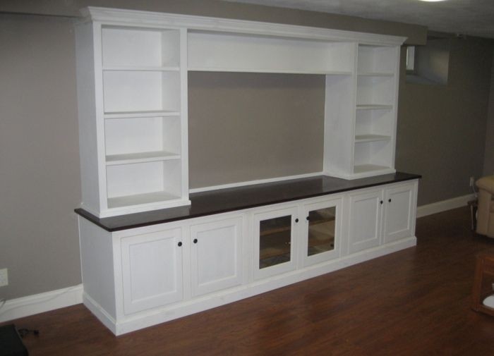 White wall unit