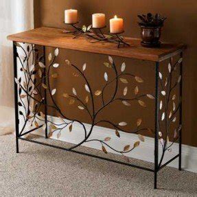 Wrought iron hallway table