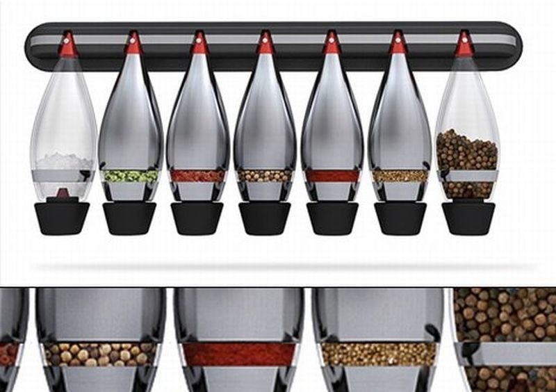 Amazon com widgets kitchen spice racks wooden spice racks magnetic