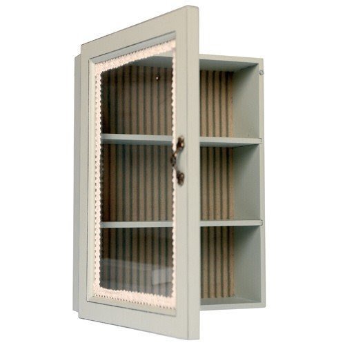 Corner wall curio cabinet