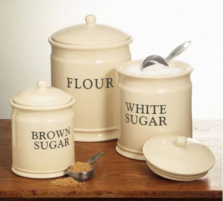 Flour canister set 8