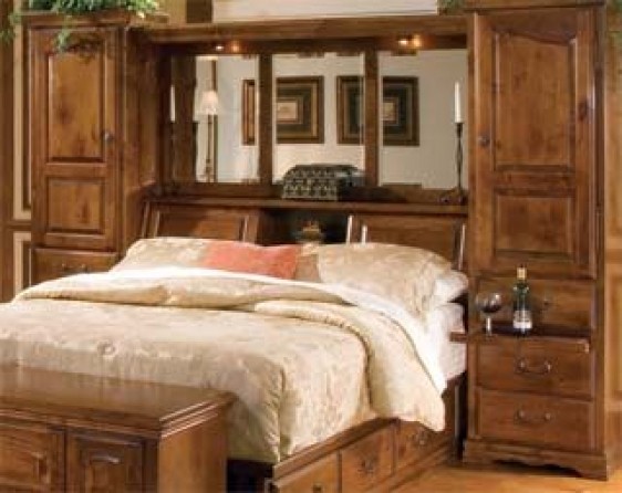 King size headboard with lights