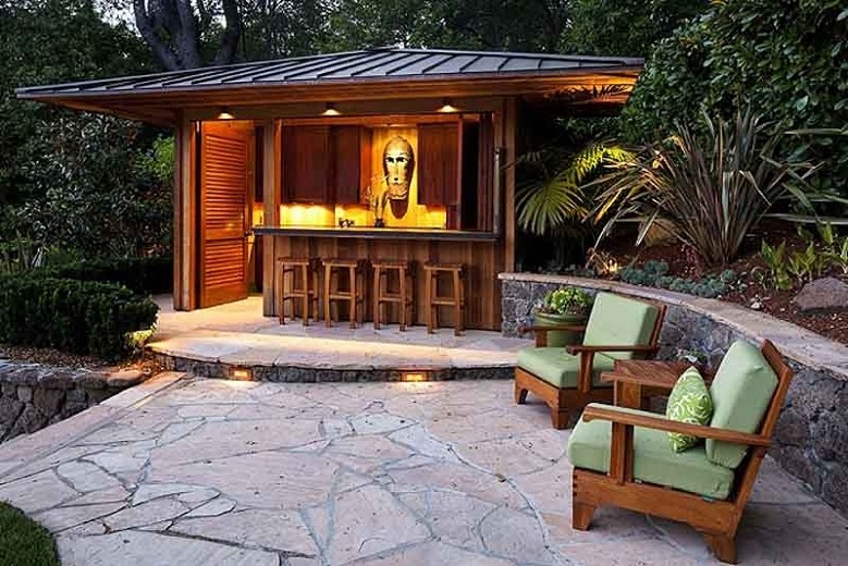 Outdoor bar tropical patio san francisco