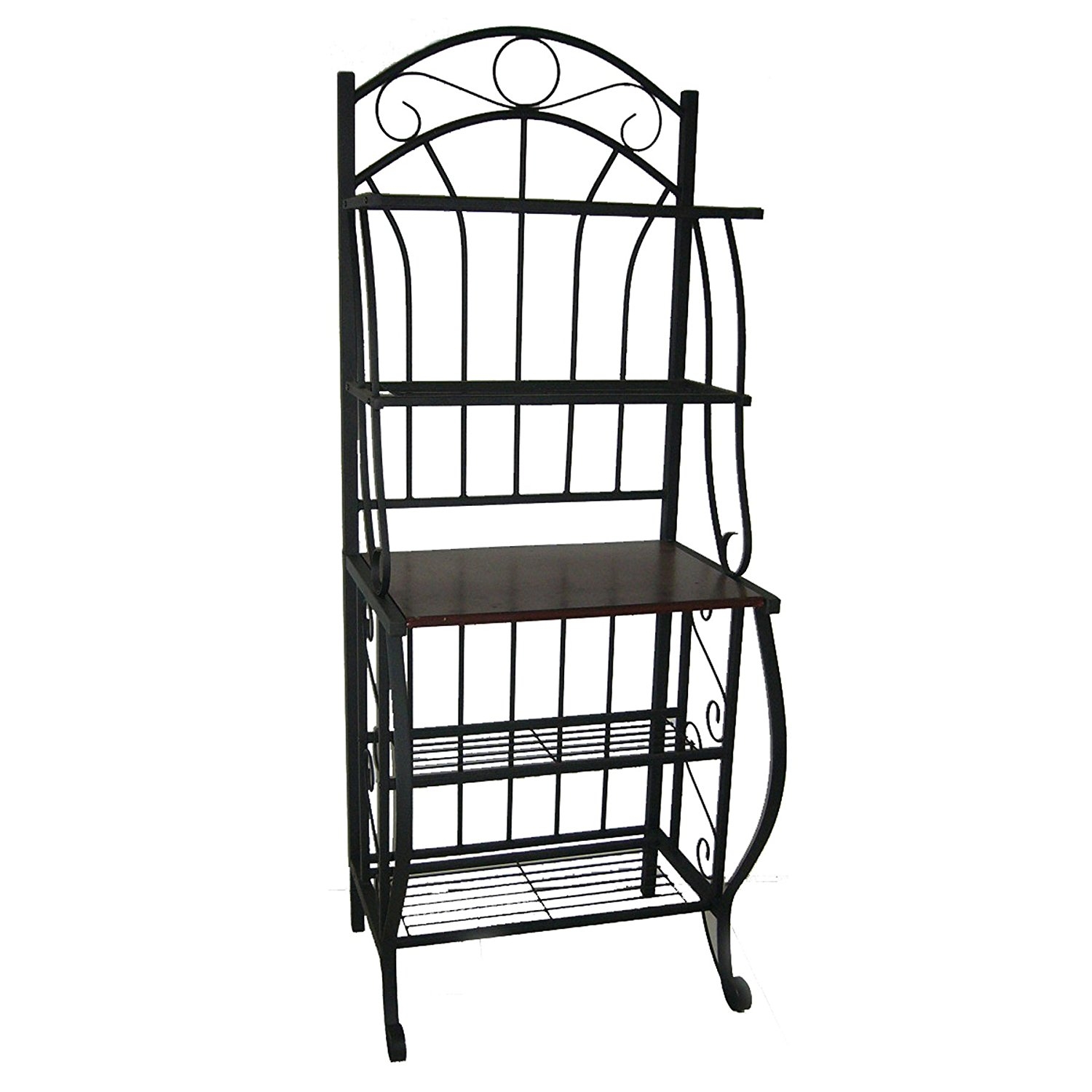 Bakers rack wrought iron bakers racks