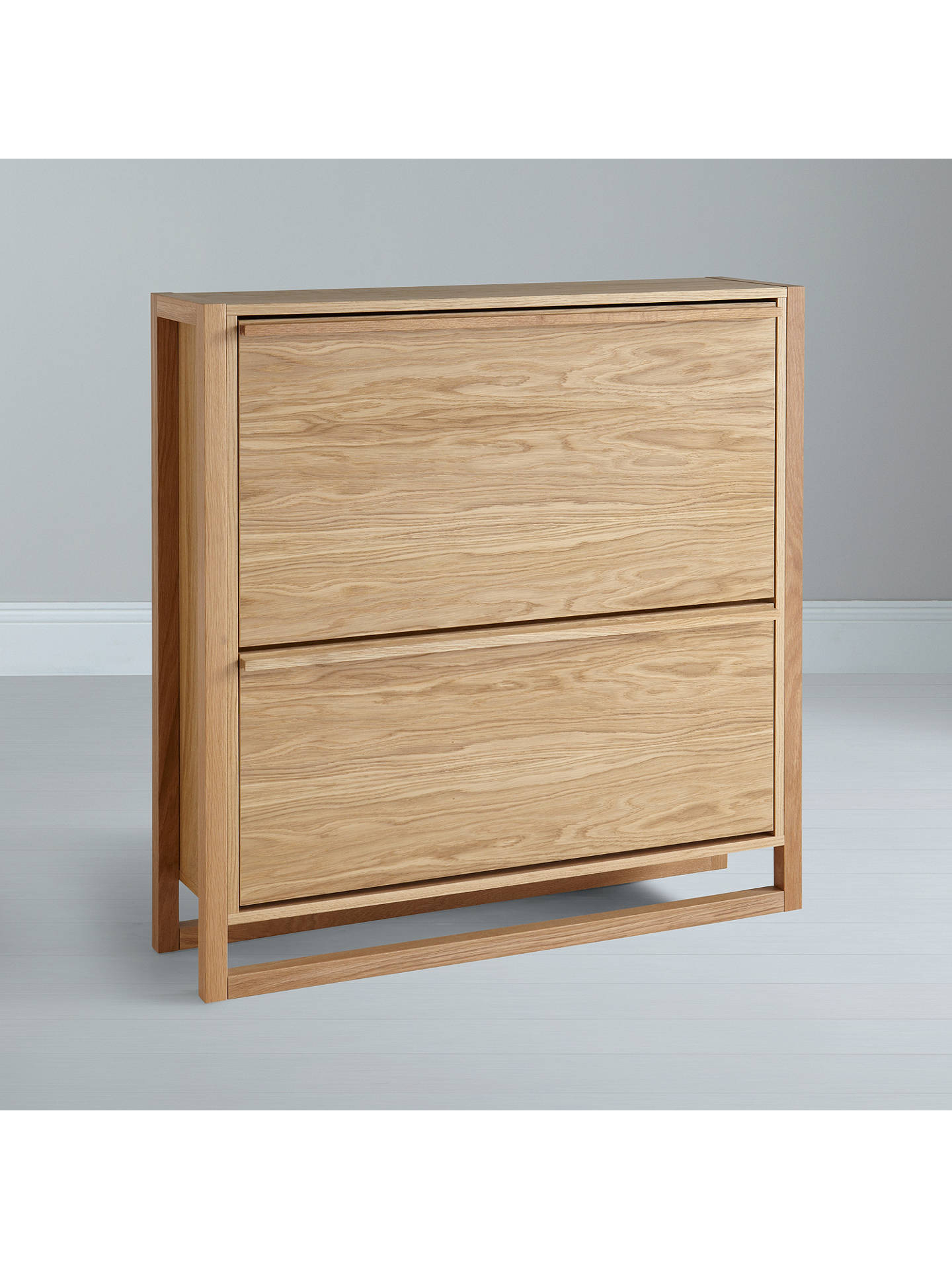 Buy john lewis low shoe storage cabinet oak online at