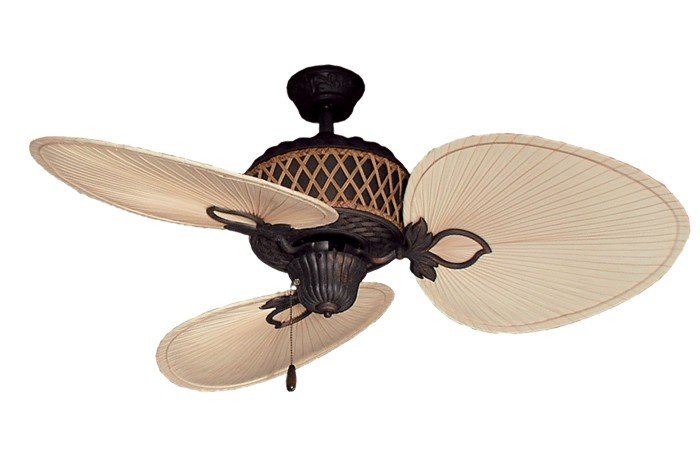 Gulf coast palm bay tropical ceiling fan w 3 natural