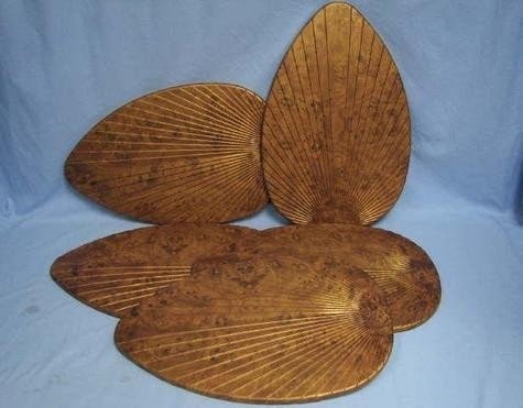 Palm leaf ceiling fan replacement blades