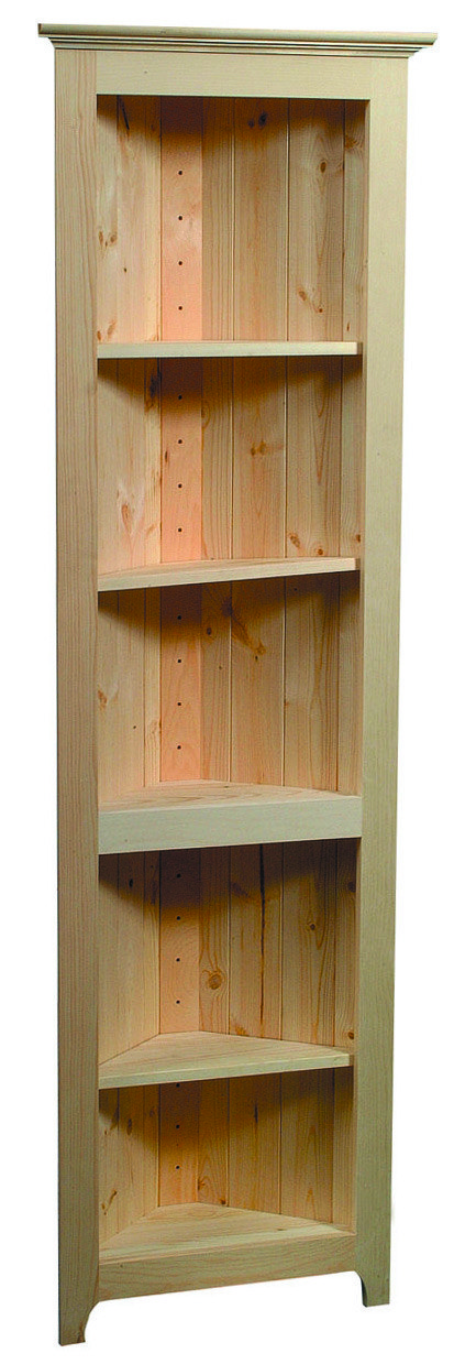 Wood corner wall shelves