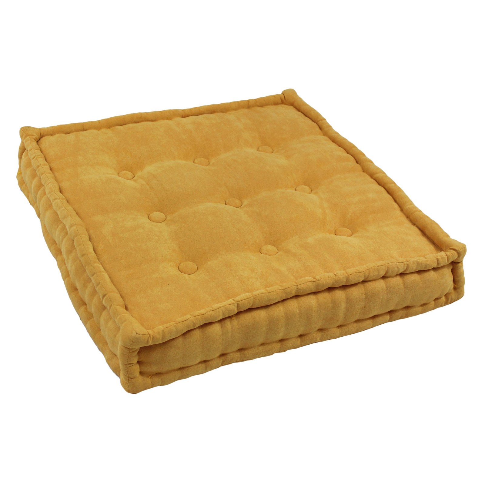 Blazing needles 25 inch square corded floor pillow with button