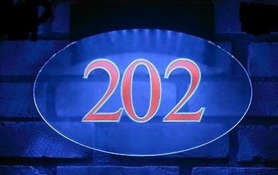 House number plates with light