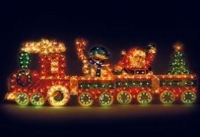Outdoor christmas train decoration christmas yard decorations