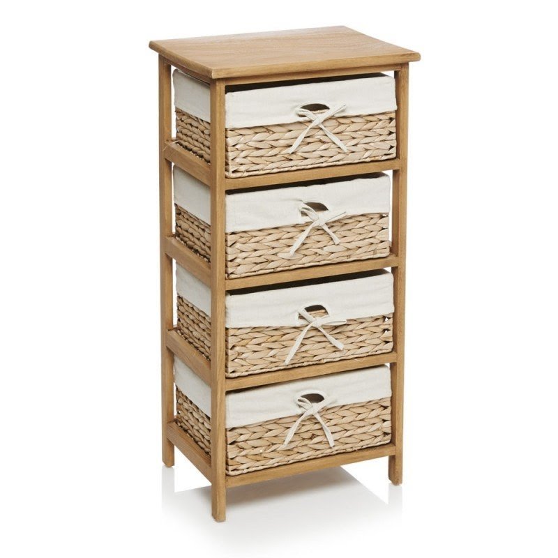 Storage tower with baskets