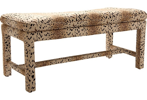Animal print bench ii on