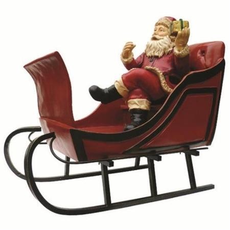 Outdoor santa with sleigh