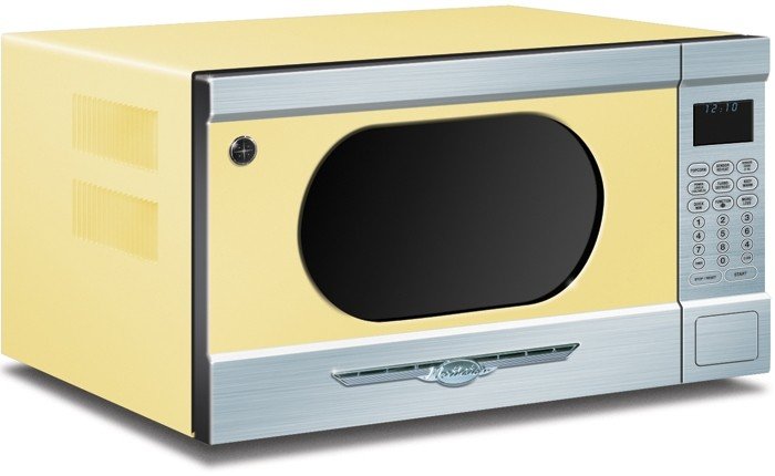 Colored microwave ovens