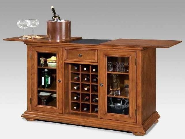 Small locking liquor cabinet