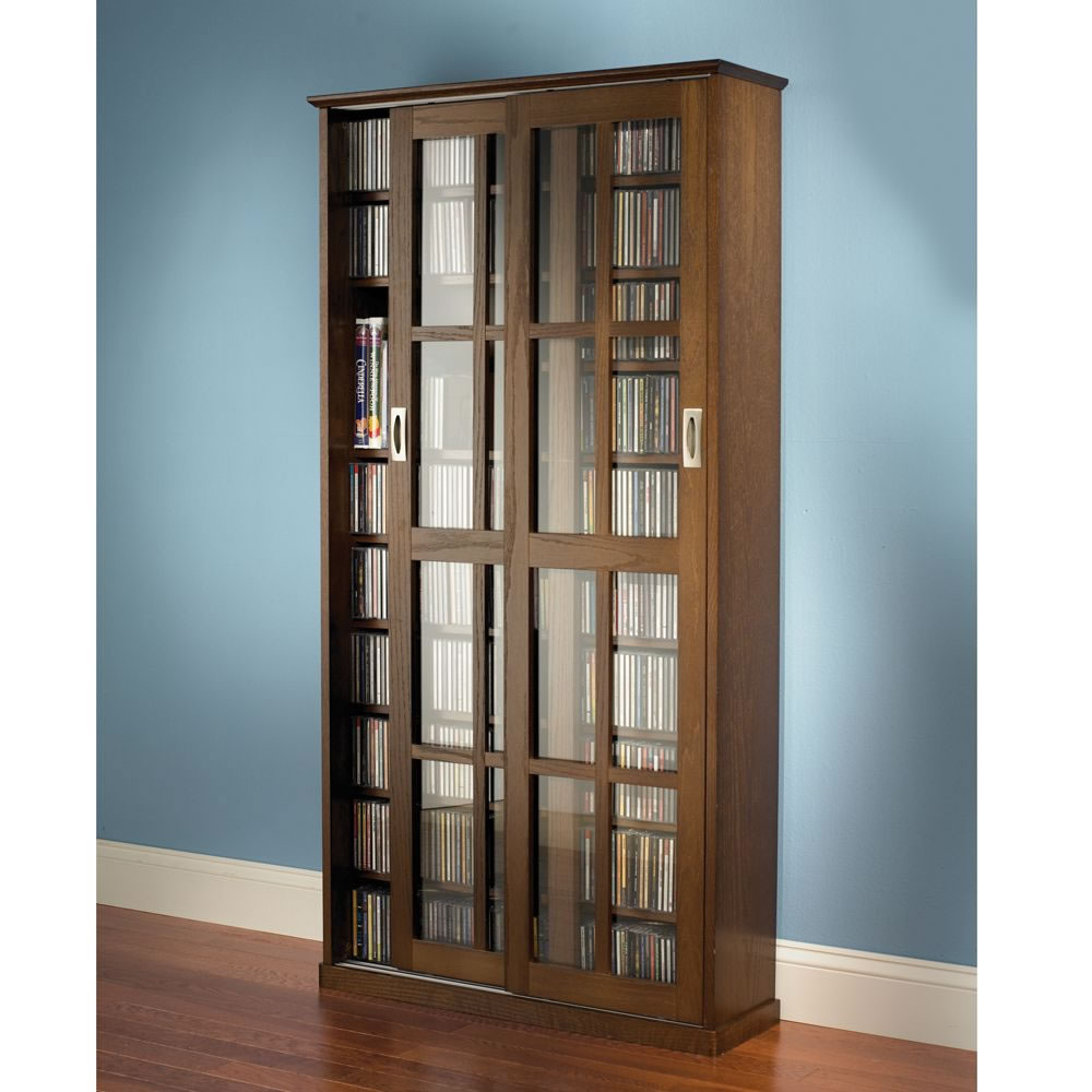 Dvd storage cabinets wood 3