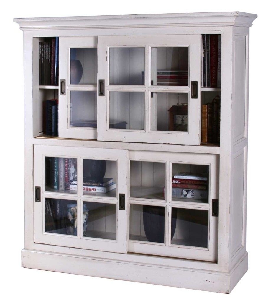 Sliding glass bookcase