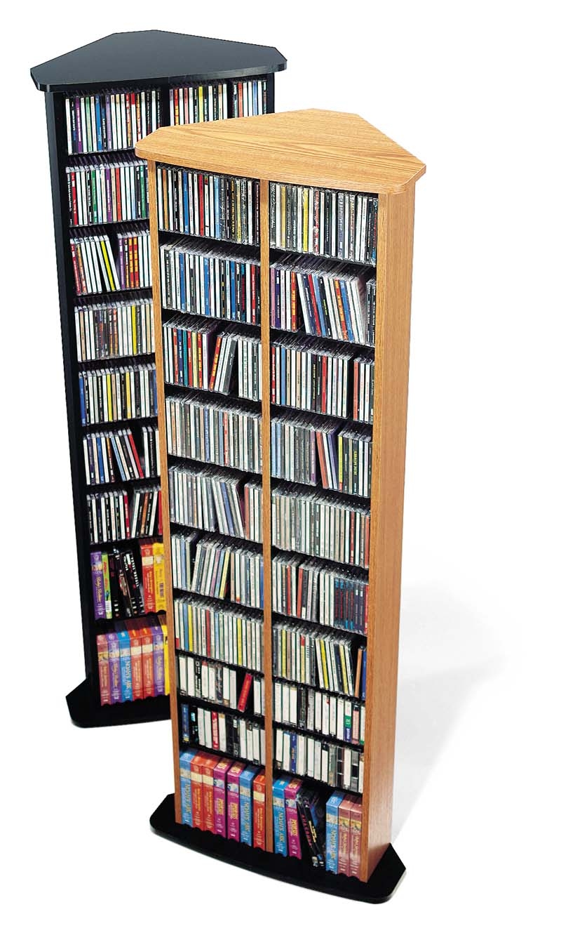 Corner cd dvd blu ray movie video game storage tower