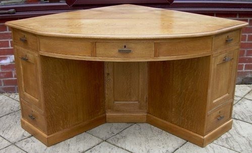 Oak corner desk