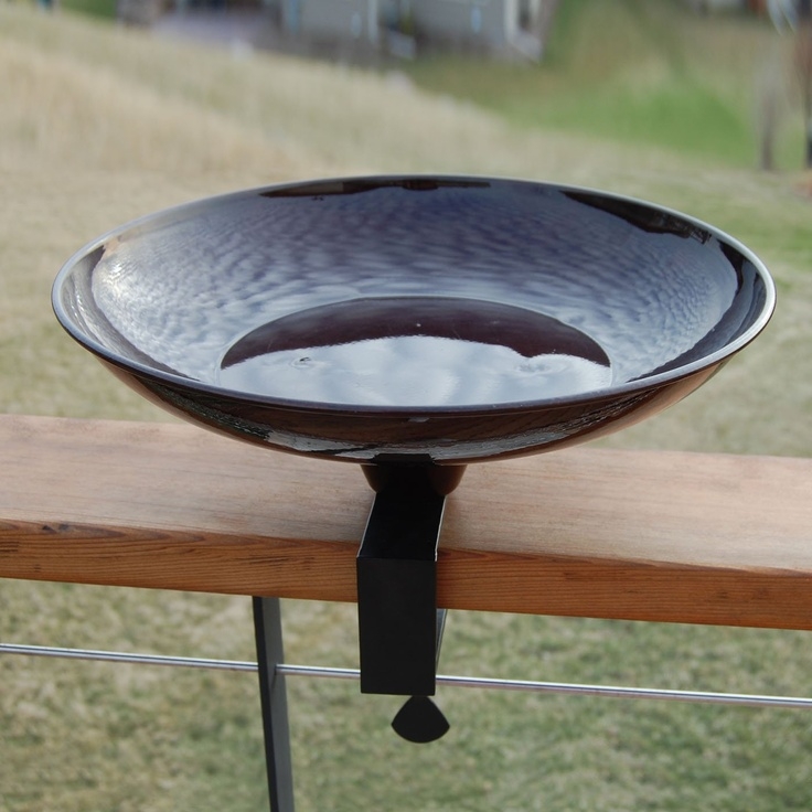 Unique arts m5901 round deck bird bath