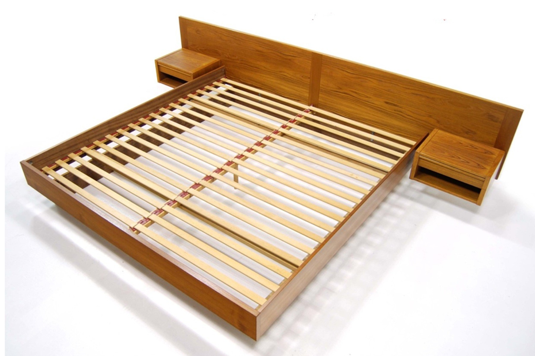 Awesome low profile platform king size mid century bed frames