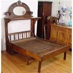 Genuine late victorian oak murphy or mantle bed 1306054