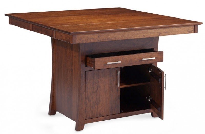 Loft island storage table