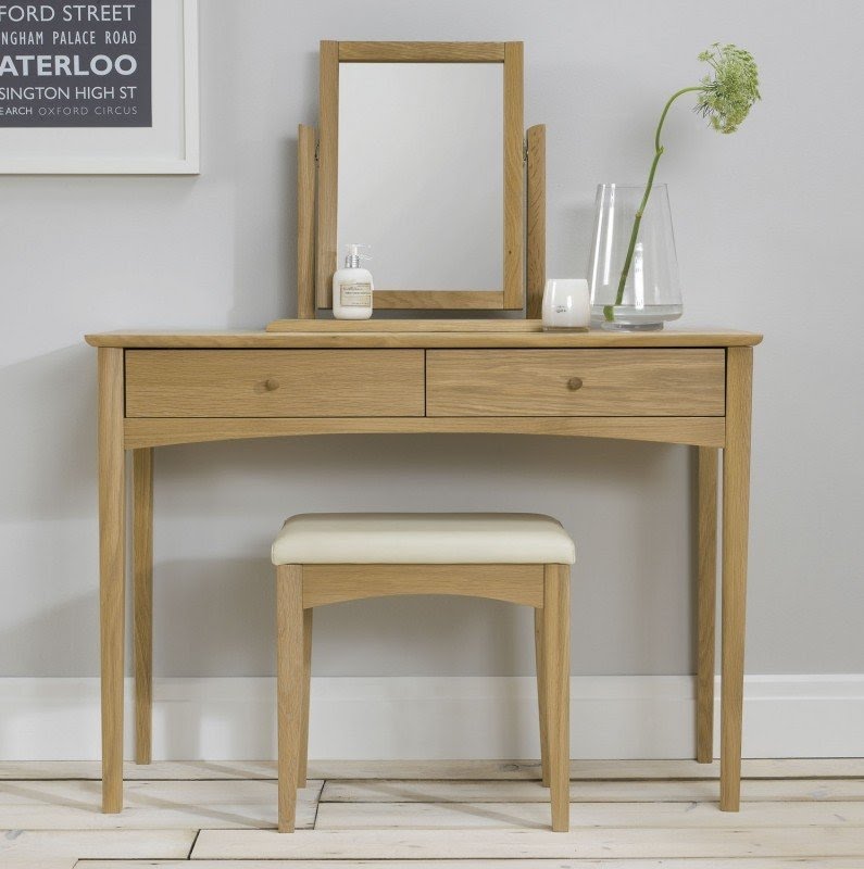 Alba oak vanity mirror 2