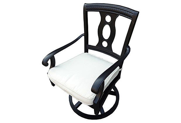 Cristal swivel dining chair