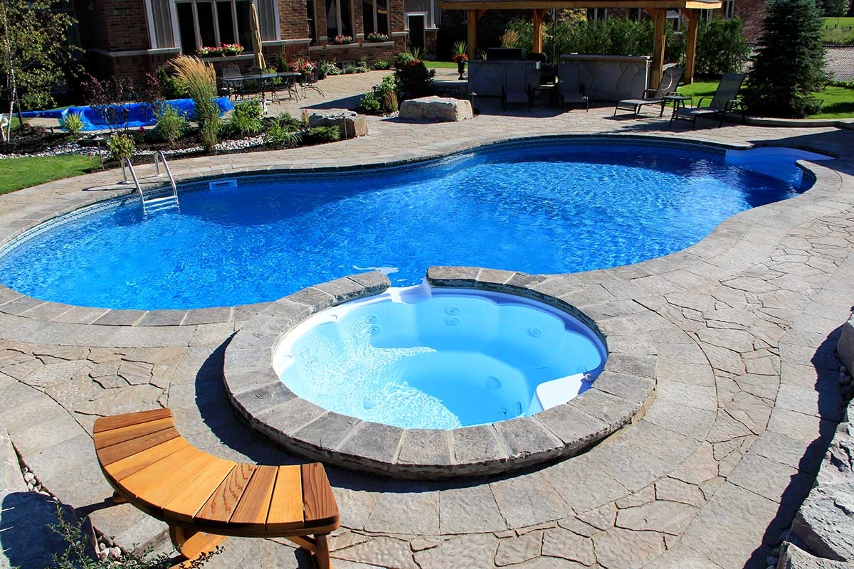Out your pool and dipping right into your spill over