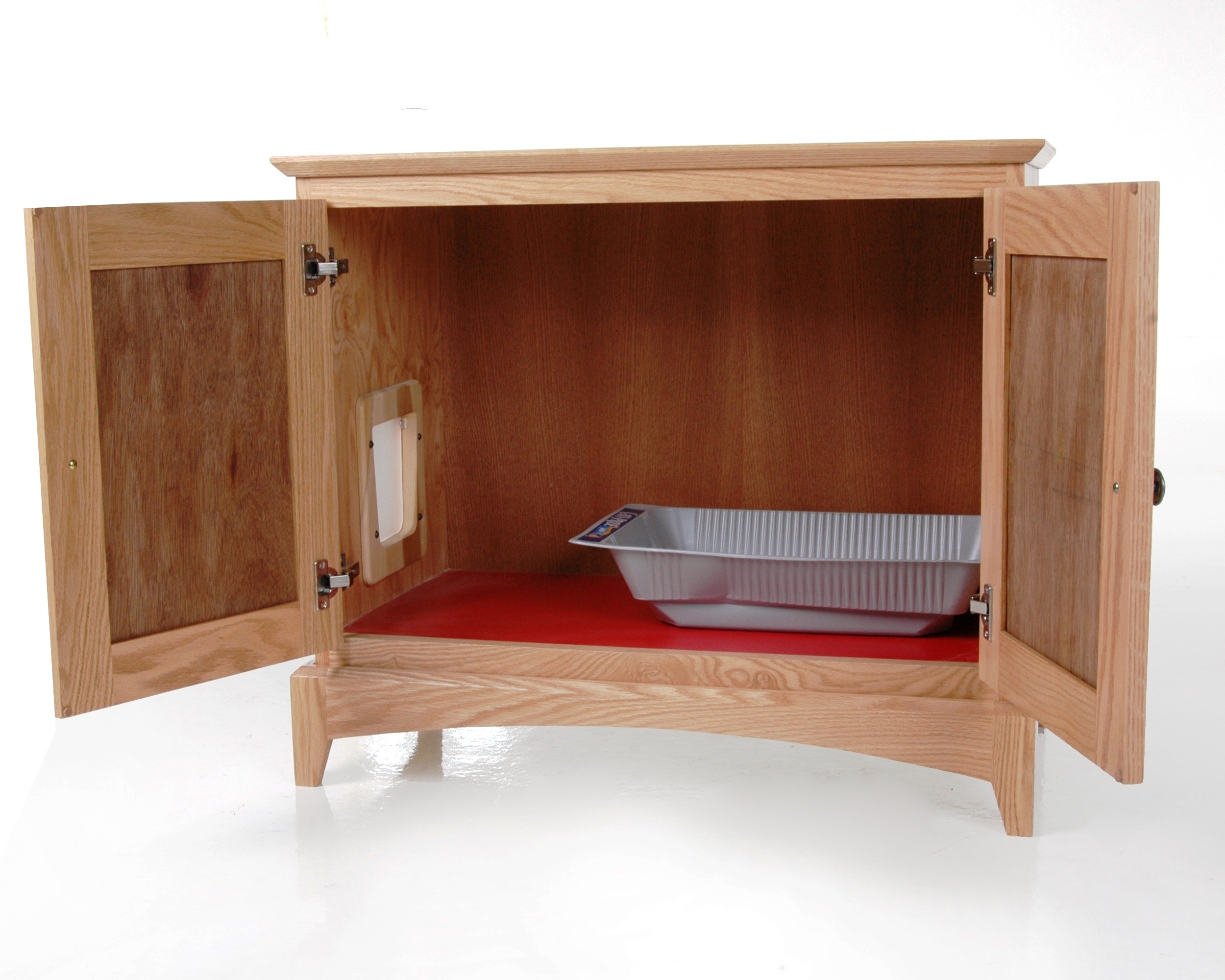 Wooden cat litter box furniture