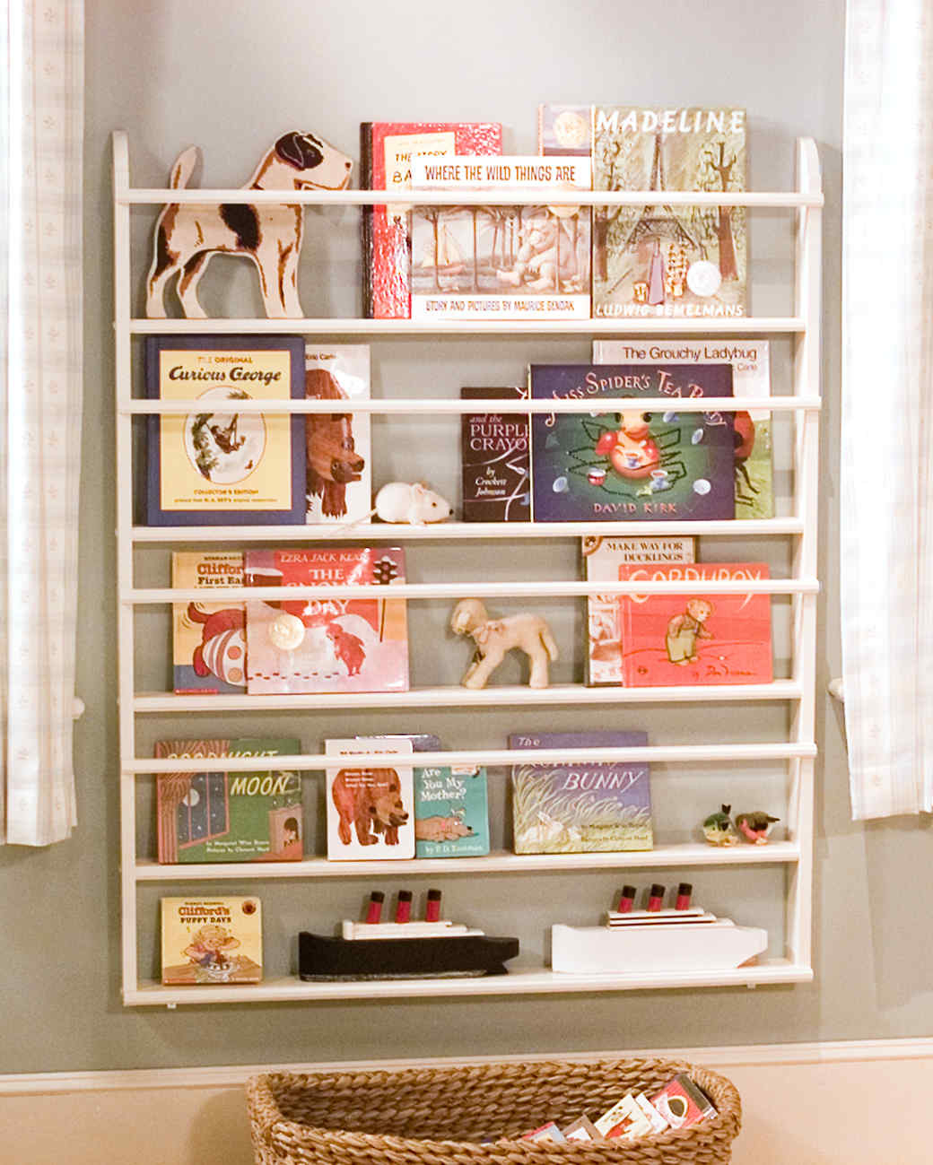 Always surprised how many books fit in a wall mounted