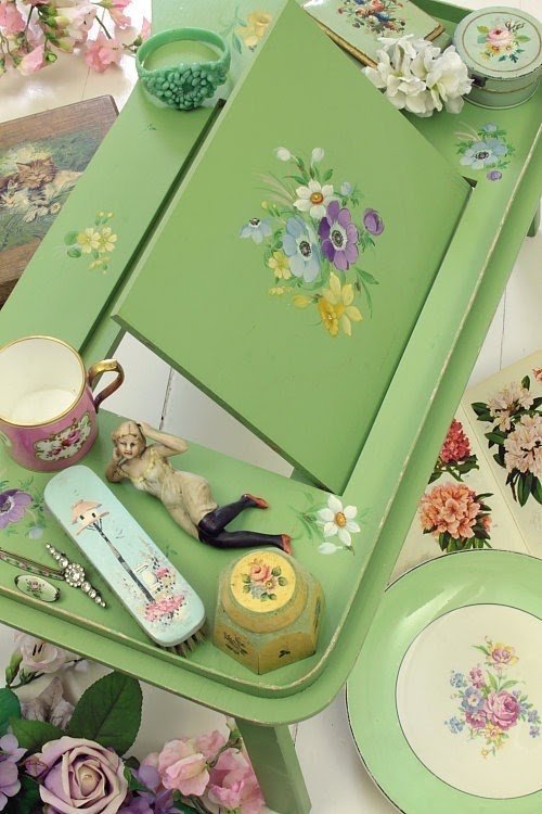 Antique breakfast trays 2