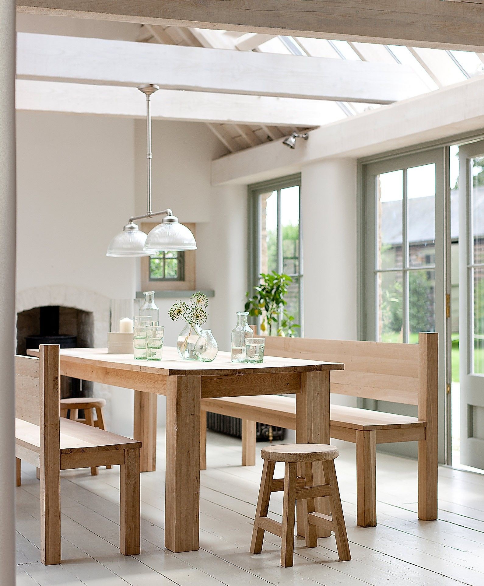 Dining table benches