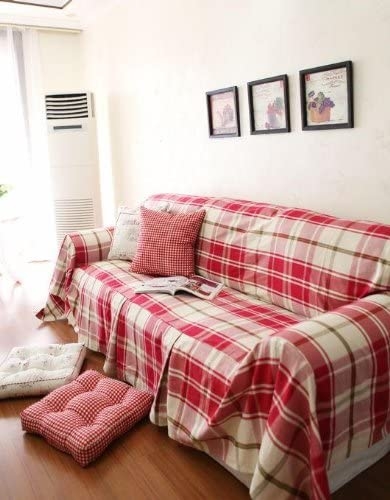 Plaid sofa slipcovers