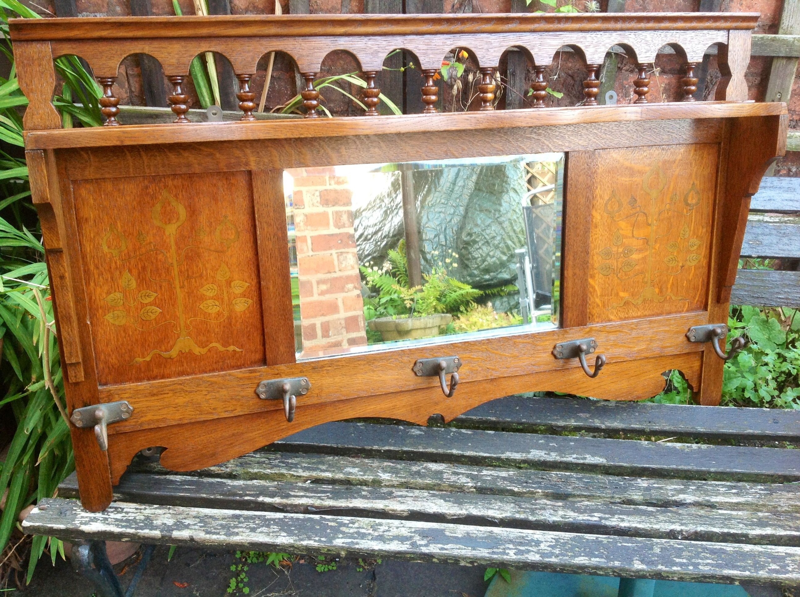 Take an inexpensive door mirror and transform it into this