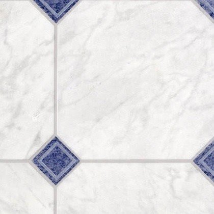 Blue and white vinyl flooring 1
