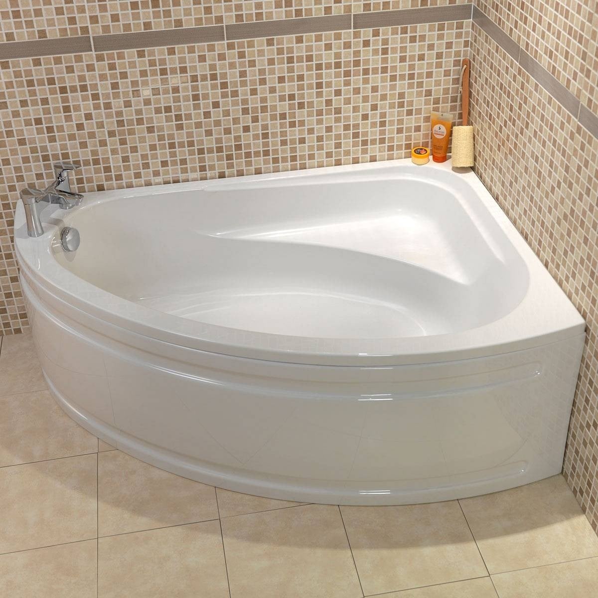 Corner bathtubs for small bathroom designs