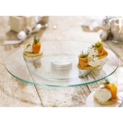Glass lazy susan turntable 2