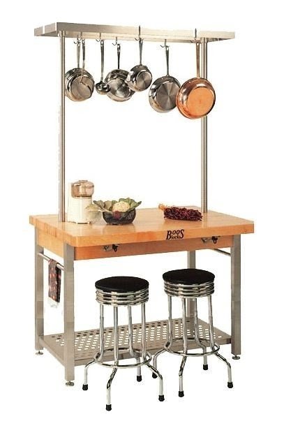 Fruit stand butcher block work table 1