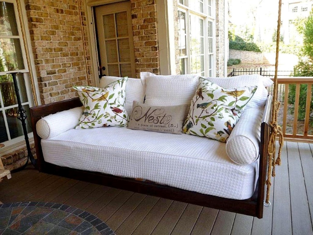 Hanging porch beds swinging porch beds